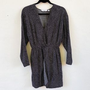 & Other Stories Long Sleeve Wrap V-Neck Dress